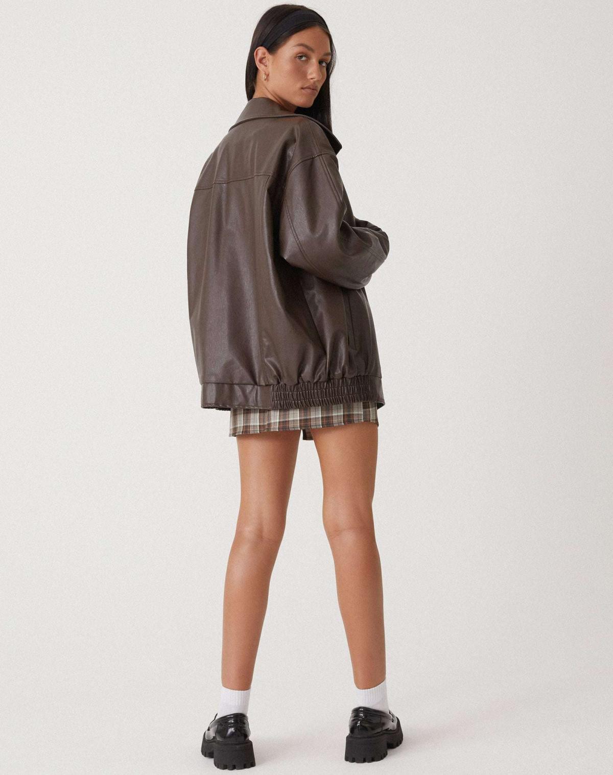 Puili | Chaqueta de cuero holgada