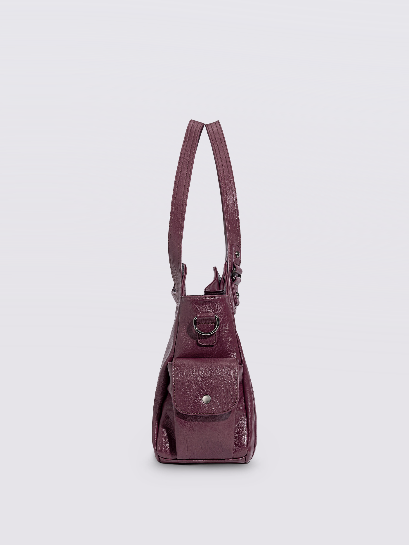 Alltags-Eleganz | Schwarze Ledertasche zum Tragen