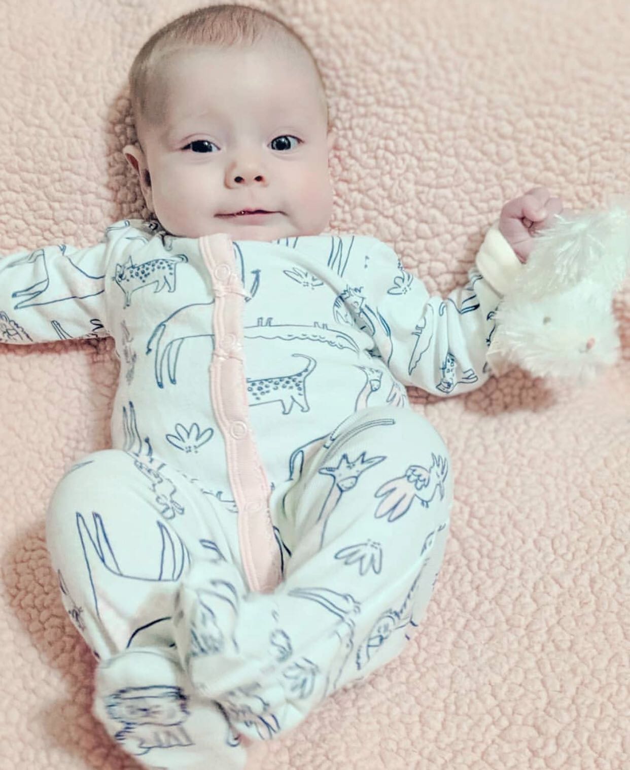 Plush Bunny Wrist Rattle – 2 in, Baby Toy